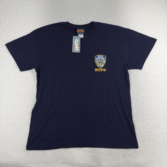NYPD Products Other - NYPD Officially Licensed Navy Blue Embroidered Shield T-Shirt Mens 2XL NWT
